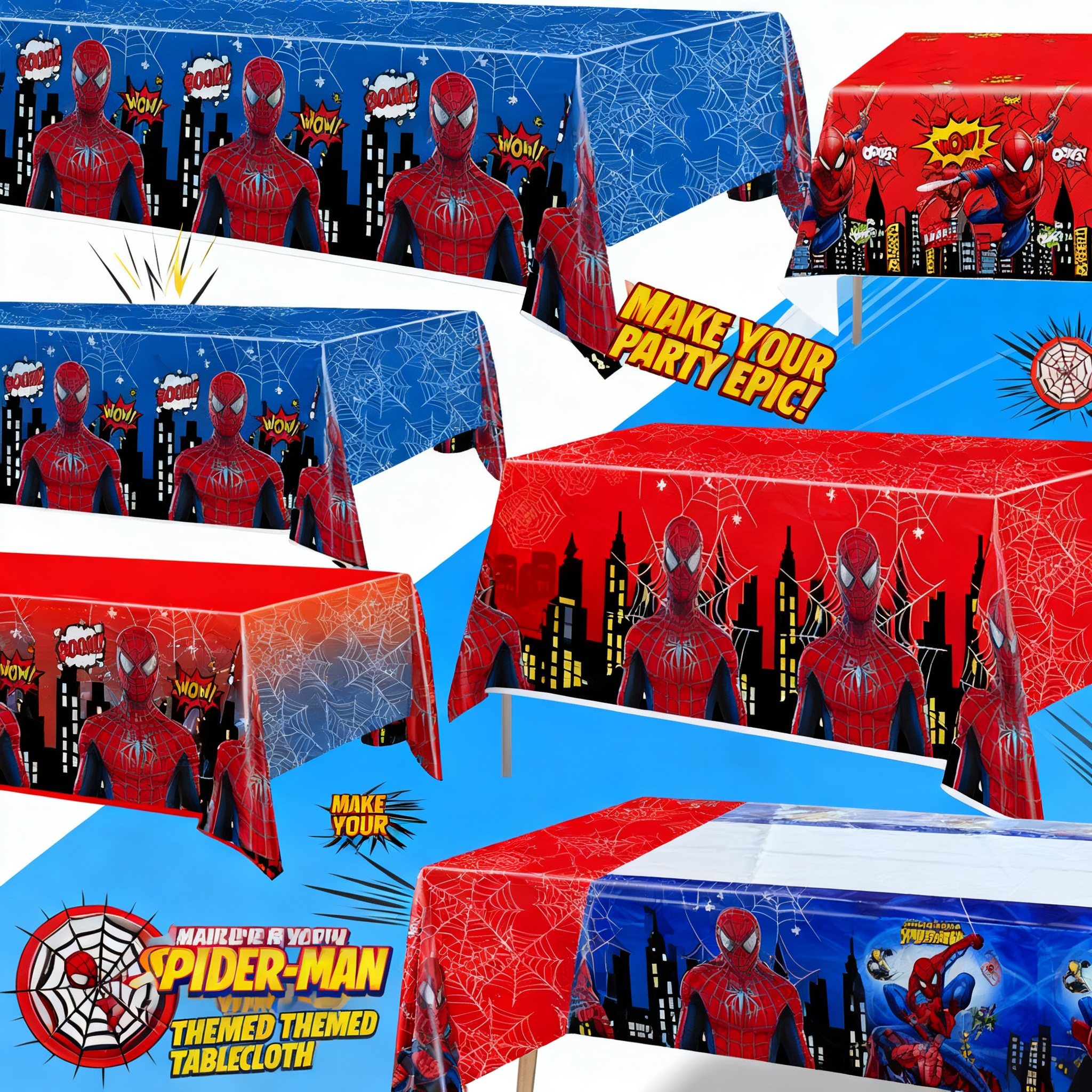 Supply Event - Spiderman Birthday Party Supplies Tablecloth Spider