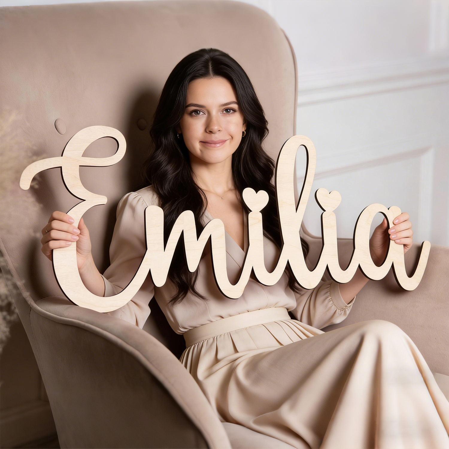 Eve Party - 1pc personalized custom wooden name tag,