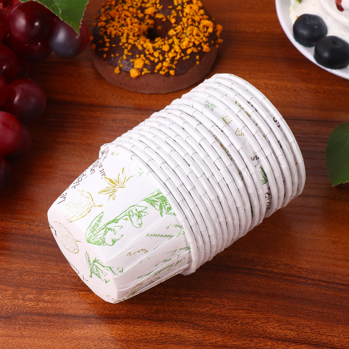 Plastic Cup 50Pcs - 50Pcs Disposable Muffin Boxes Reusable Baking