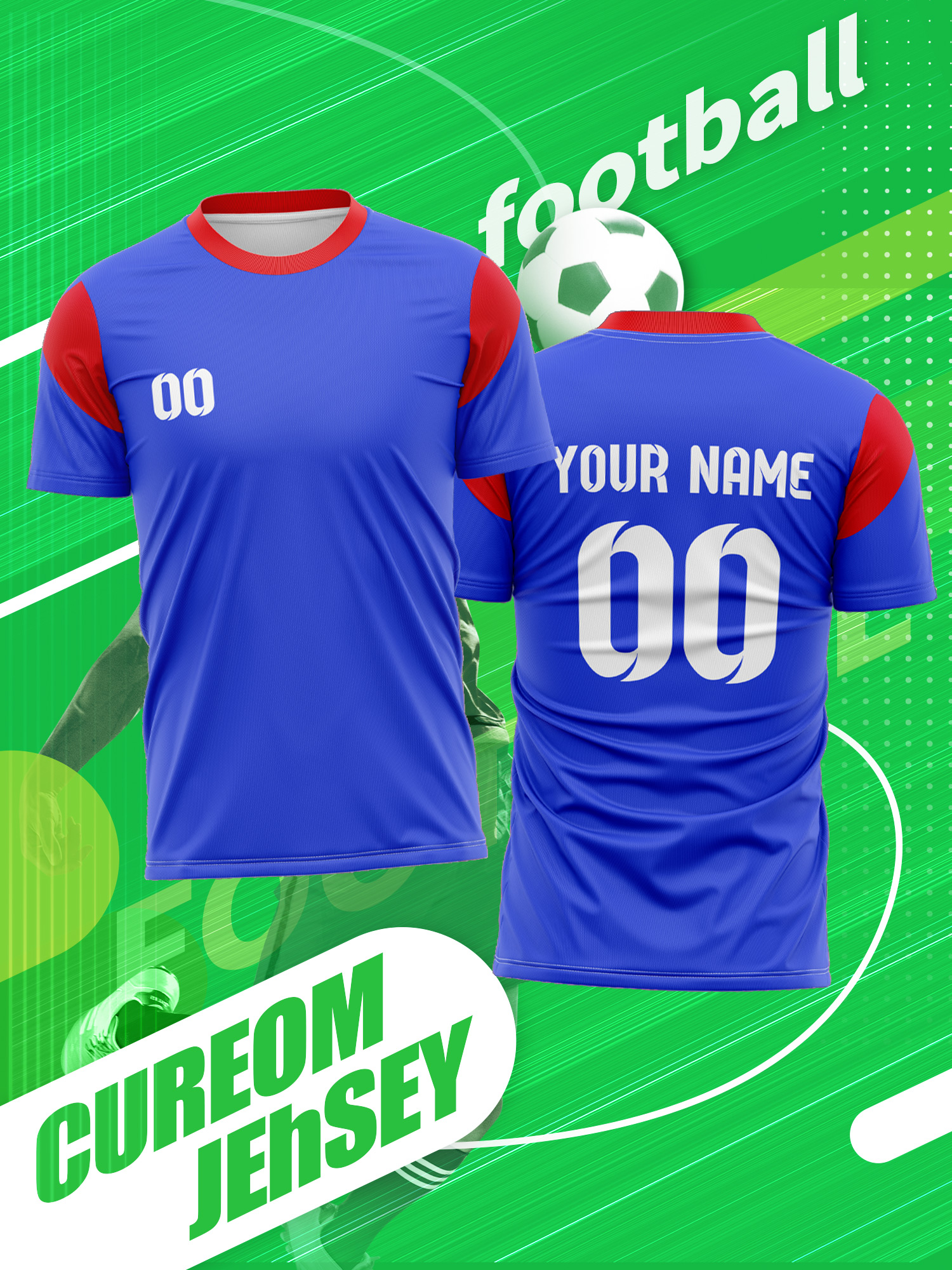 Event & Party Supply - Custom Photo Name Number Soccer Jersey