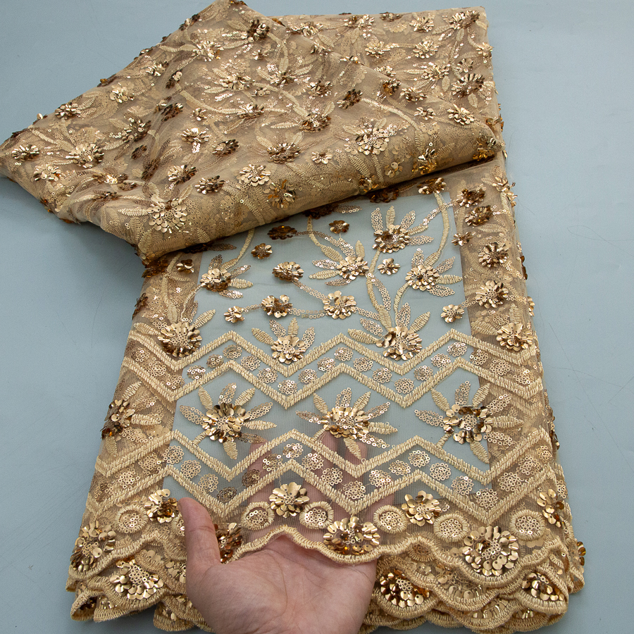 Glitter Tablecloth - 2026 French Sequins Lace Fabric High