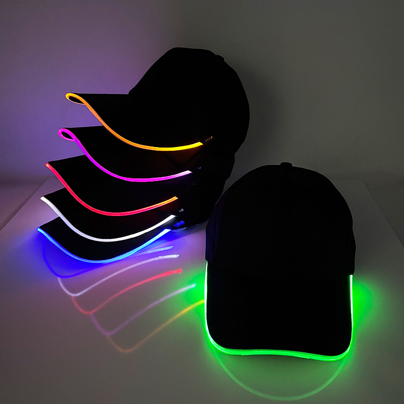 Cotton Candy Cone - LED Light up Baseball Hat Flashing