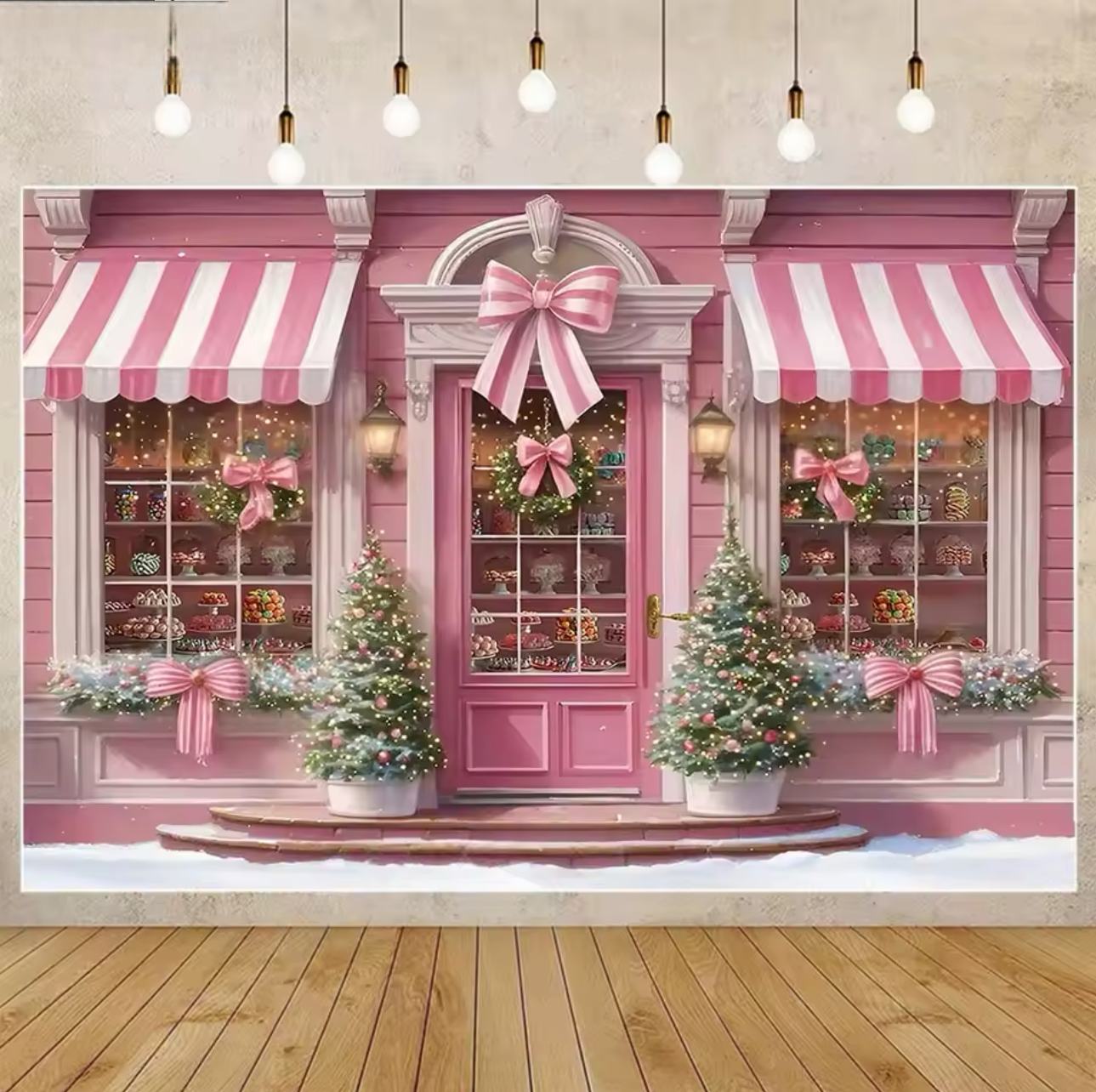 Party Event Supply Store - Winter Christmas Window Background Children Baby