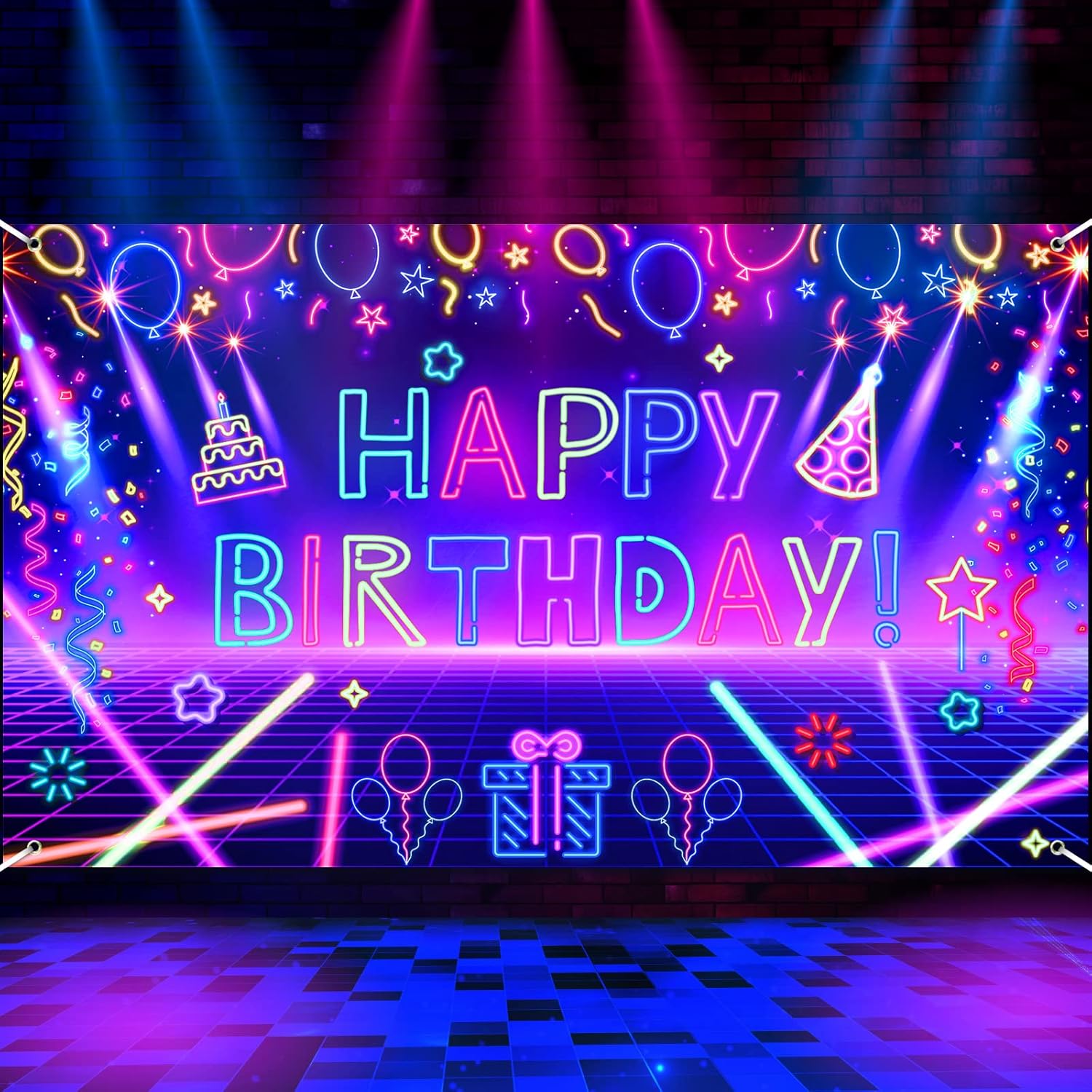 Photography Backdrop Glow Neon - Let'S Party Event Supply บทวิจารณ์และราคา