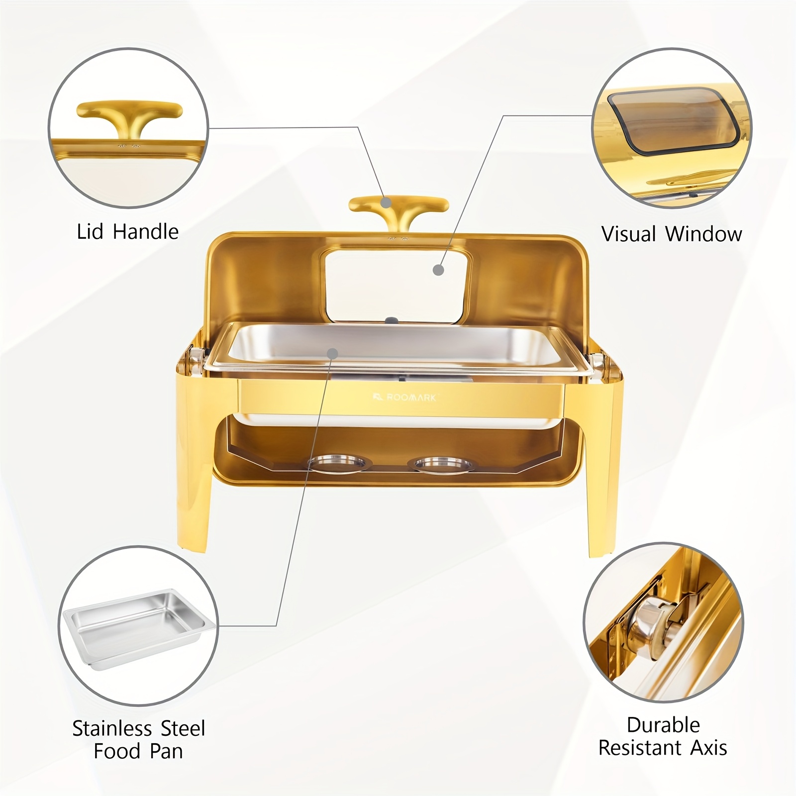 9QT Stainless Steel Buffet War - Event & Party Supply บทวิจารณ์และราคา