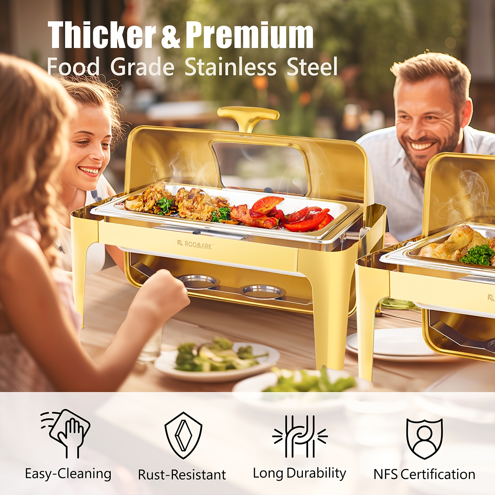 9QT Stainless Steel Buffet War - Event & Party Supply บทวิจารณ์และราคา