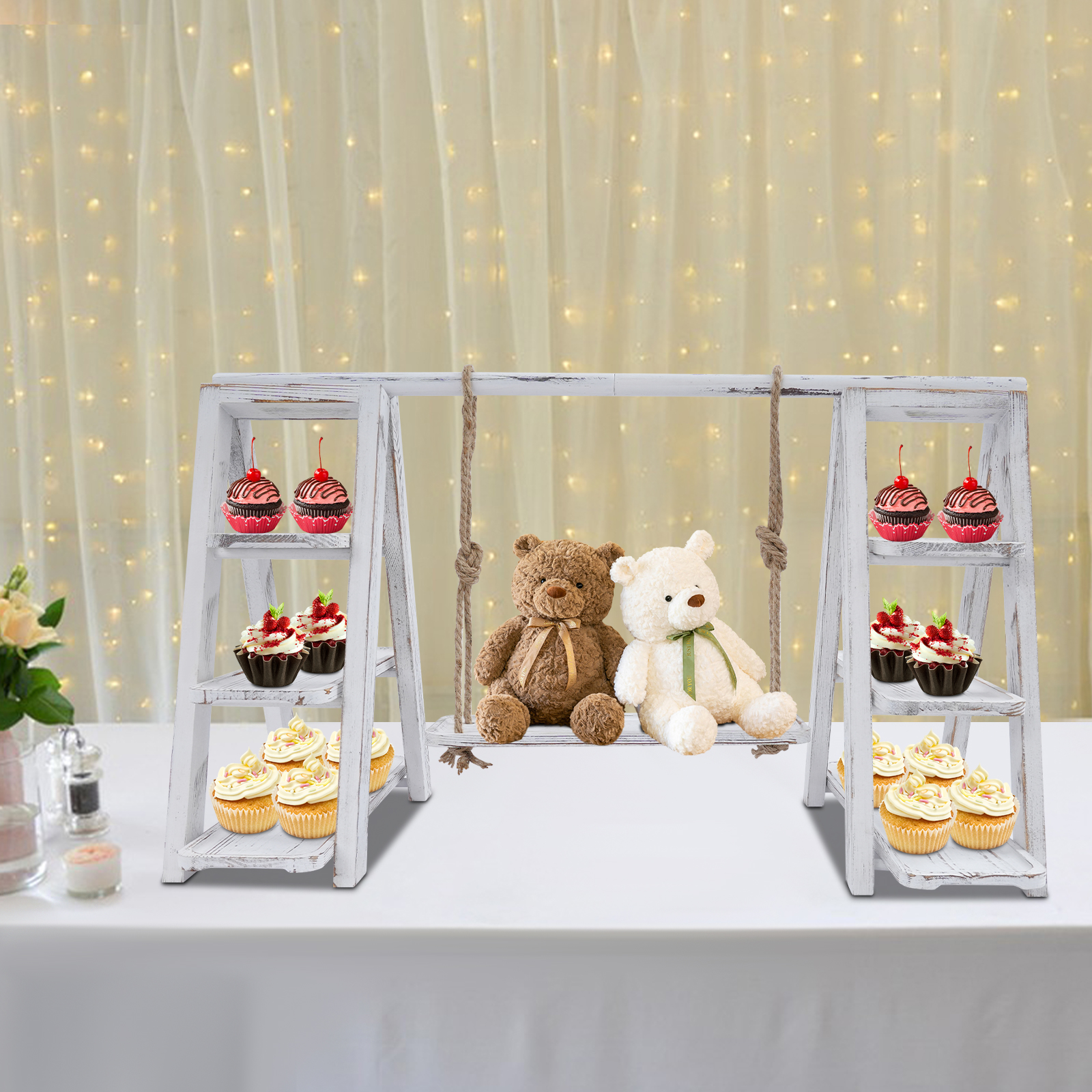 3-Tier A-Shape Cupcake Stand W - Cupcake Stand Tier บทวิจารณ์และราคา