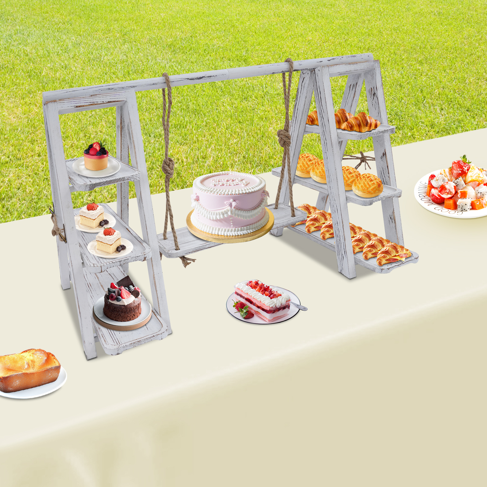3-Tier A-Shape Cupcake Stand W - Cupcake Stand Tier บทวิจารณ์และราคา