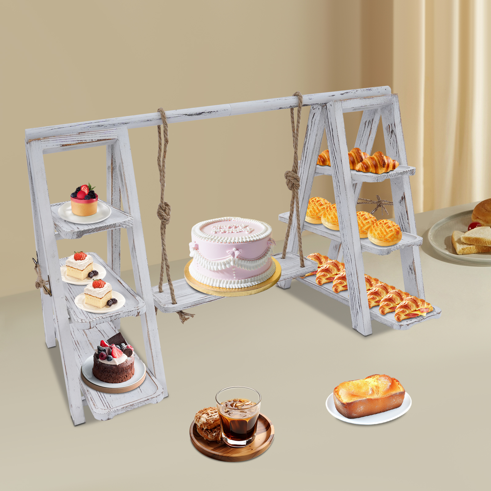 3-Tier A-Shape Cupcake Stand W - Cupcake Stand Tier บทวิจารณ์และราคา