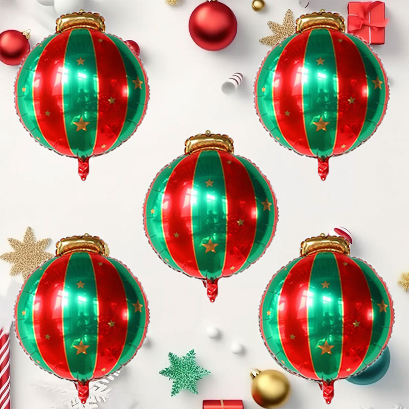 5pcs Red Green Christmas Ball  - Party Event Supply Store บทวิจารณ์และราคา