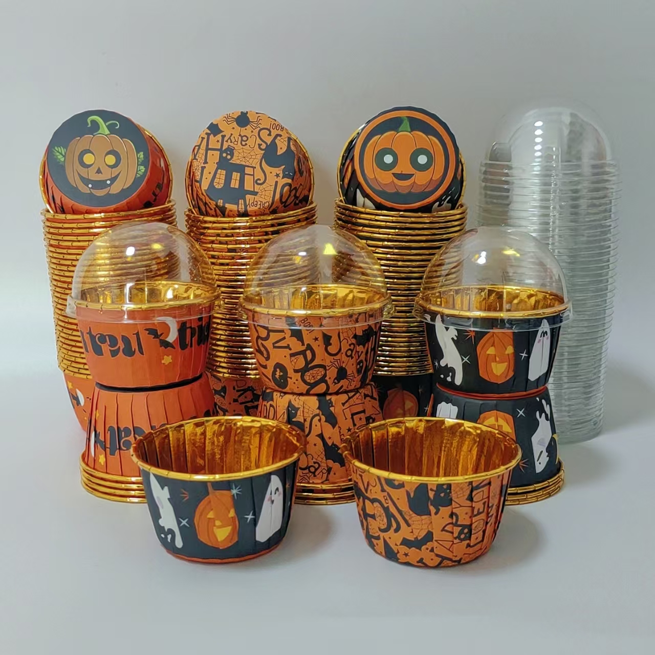 Halloween style cake cups, 50p - Plastic Cup 50Pcs บทวิจารณ์และราคา