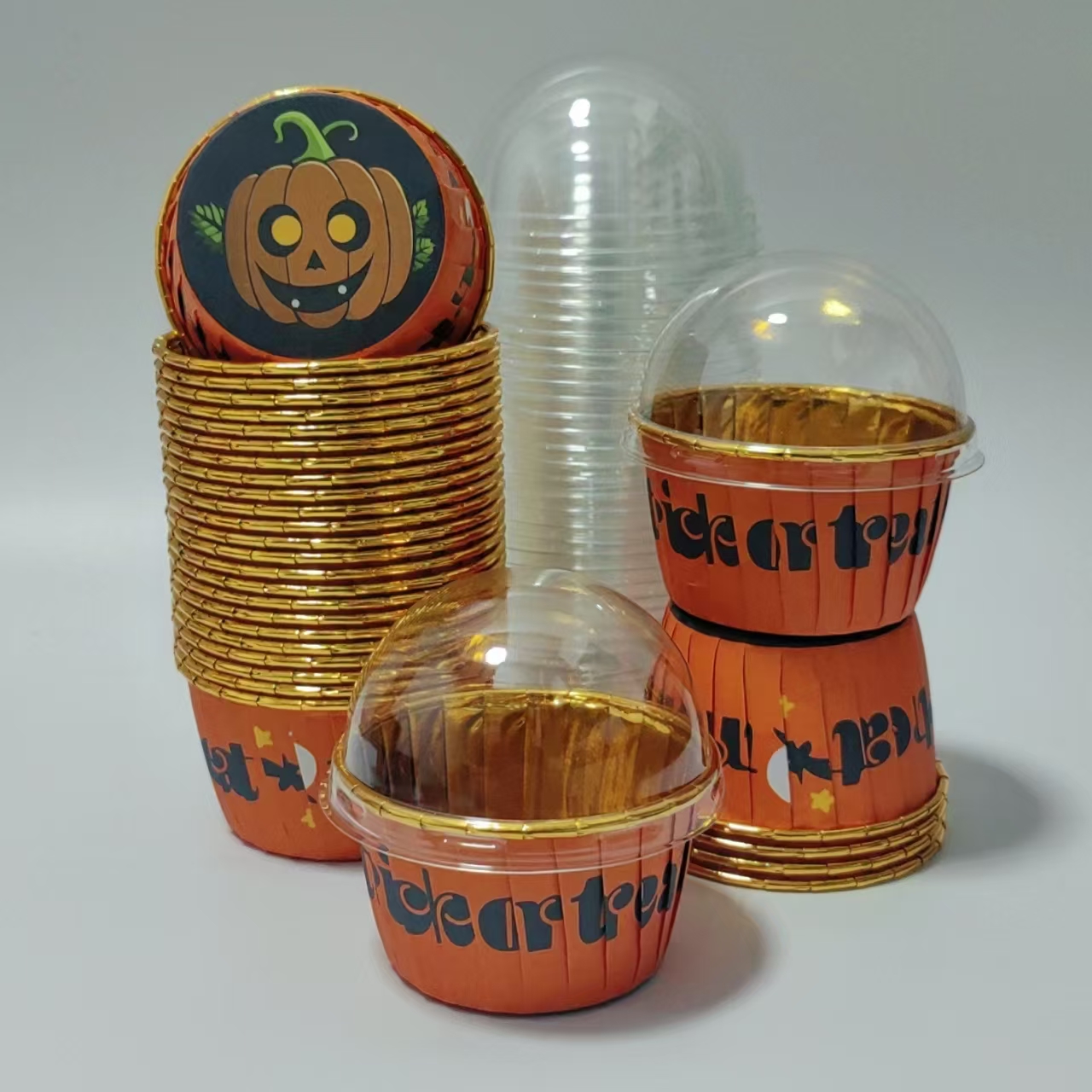 Halloween style cake cups, 50p - Plastic Cup 50Pcs บทวิจารณ์และราคา