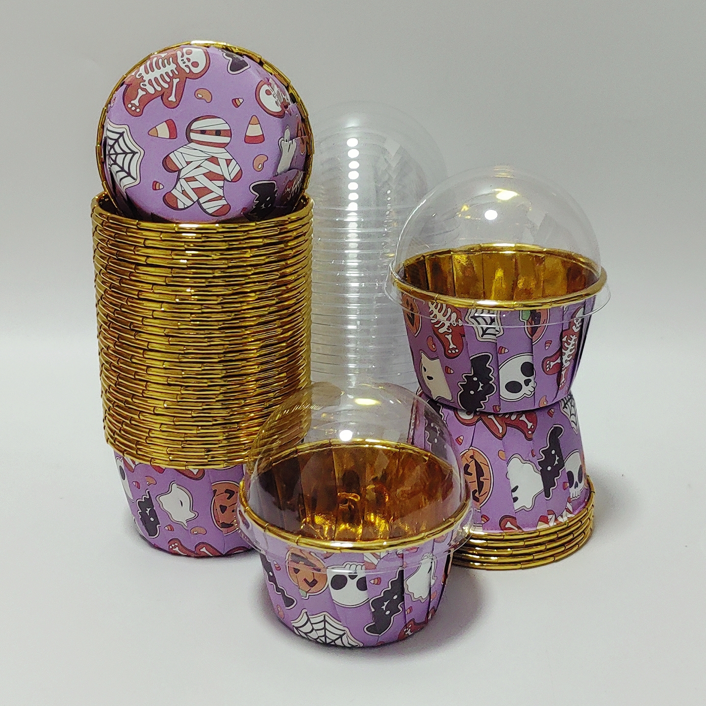 Halloween style cake cups, 50p - Plastic Cup 50Pcs บทวิจารณ์และราคา