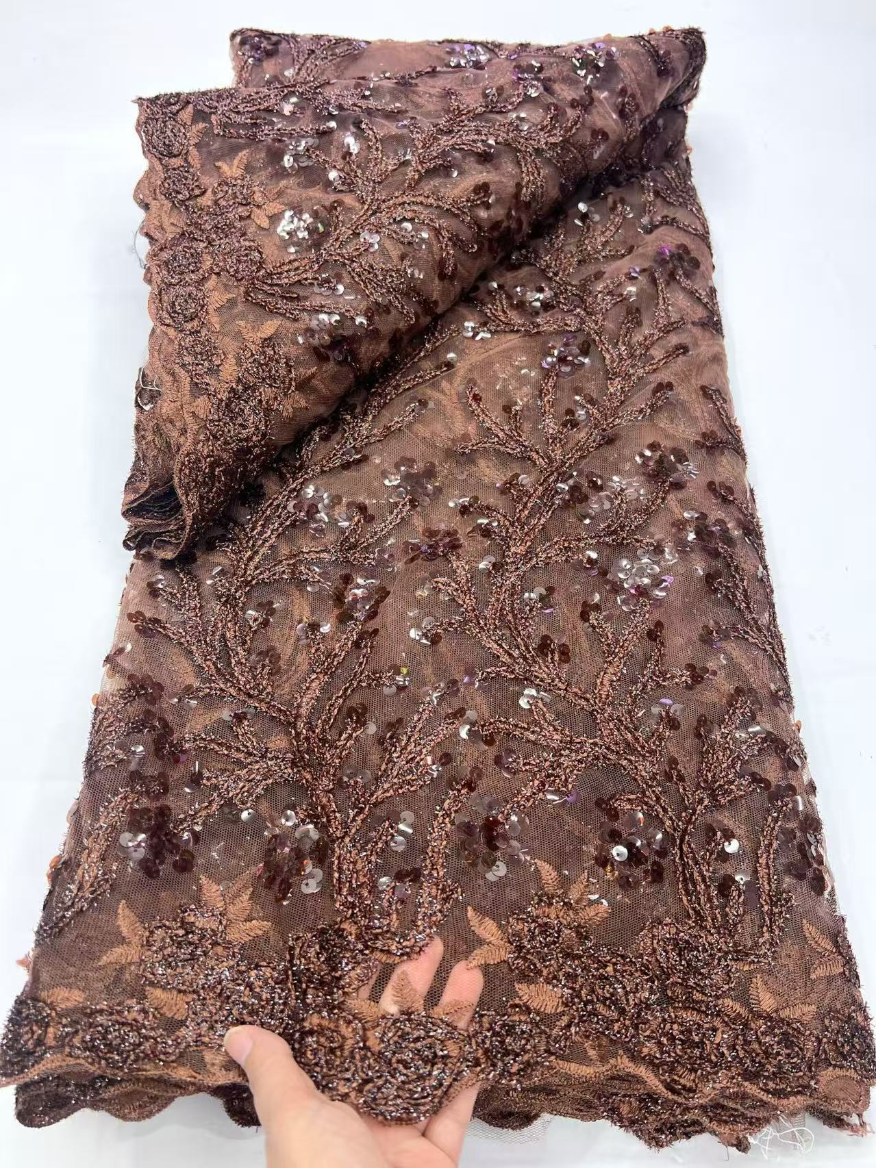 Luxury French Tulle Lace Fabri - Glitter Tablecloth บทวิจารณ์และราคา