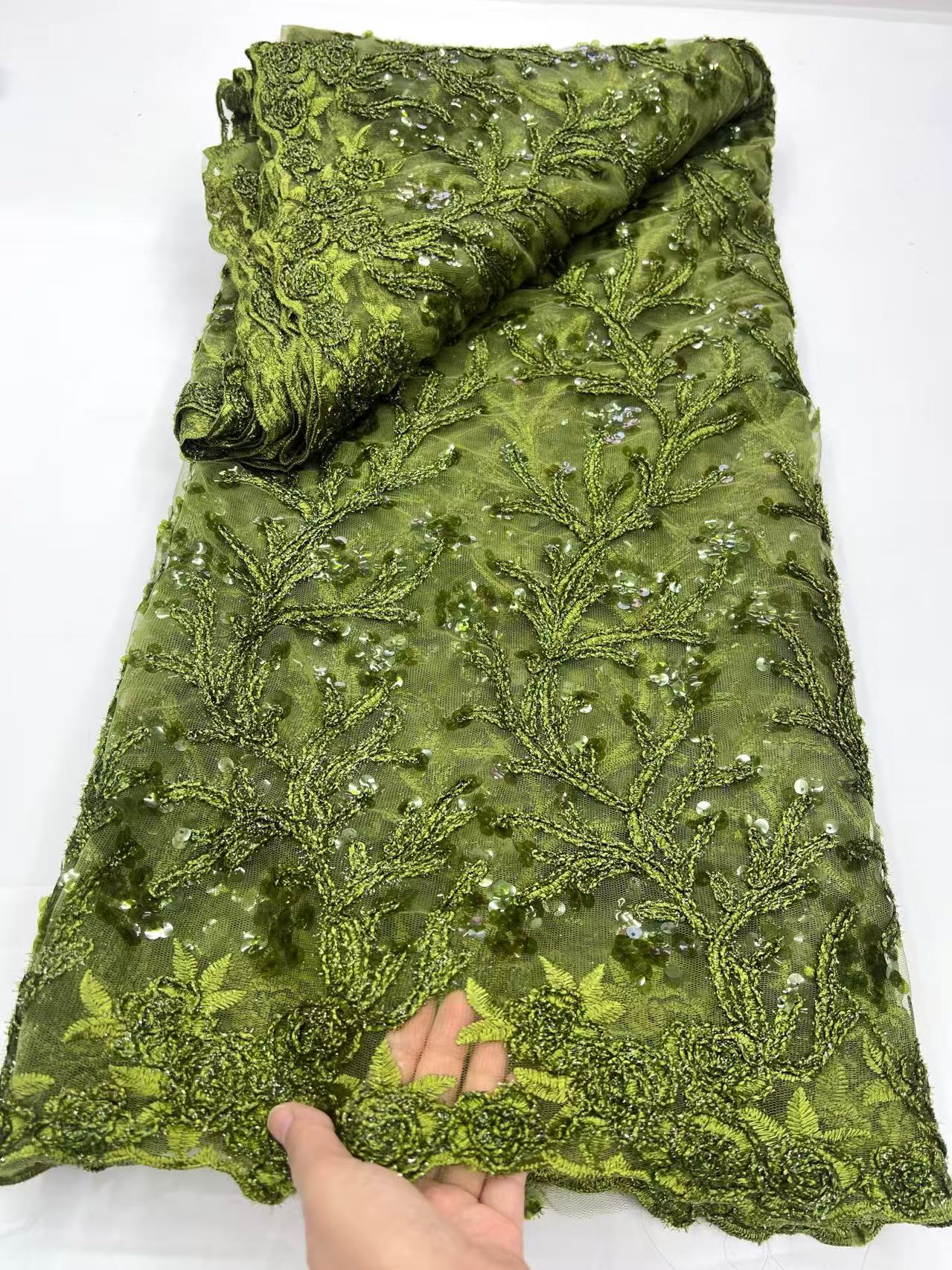 Luxury French Tulle Lace Fabri - Glitter Tablecloth บทวิจารณ์และราคา