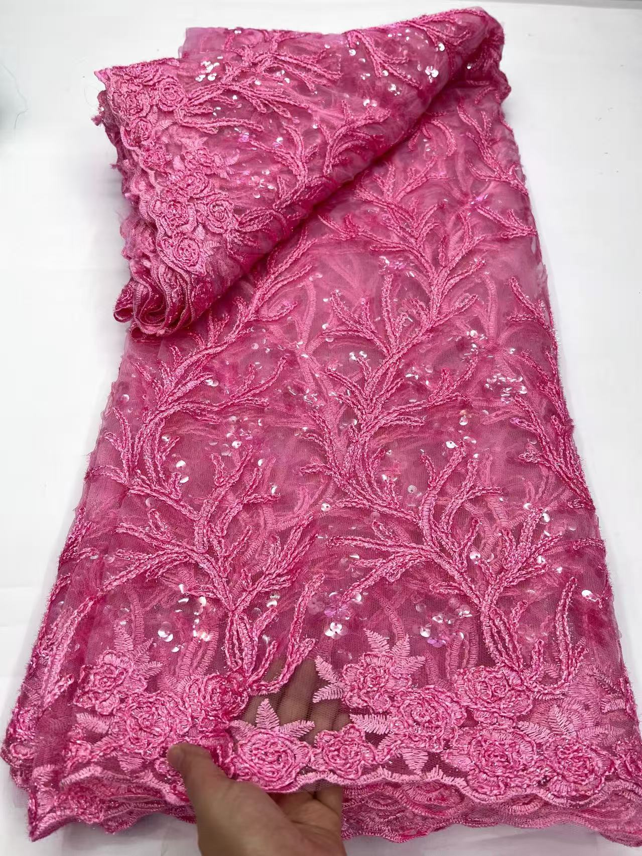 Luxury French Tulle Lace Fabri - Glitter Tablecloth บทวิจารณ์และราคา