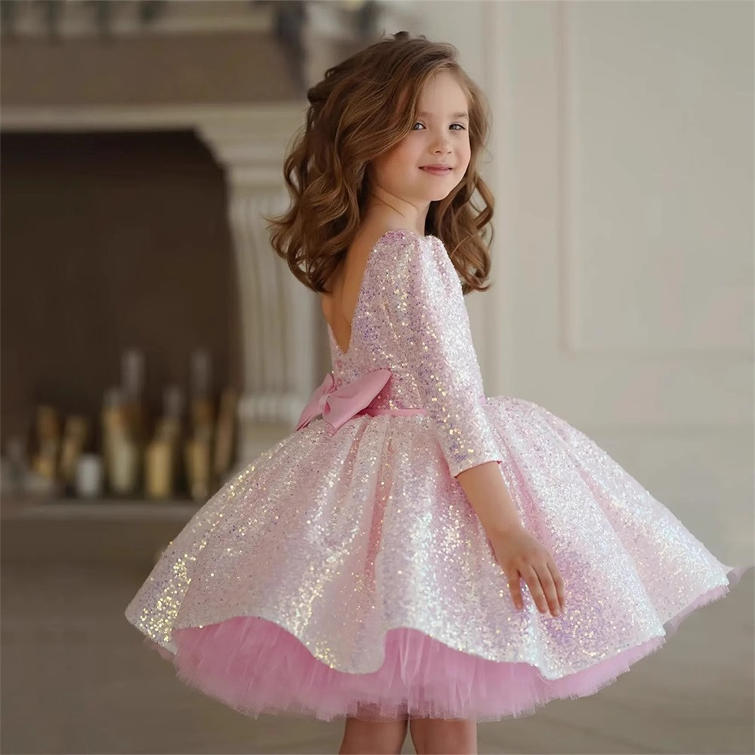 Glitter Pink Girl Dress Knee L - Birthday Sash Glitter บทวิจารณ์และราคา