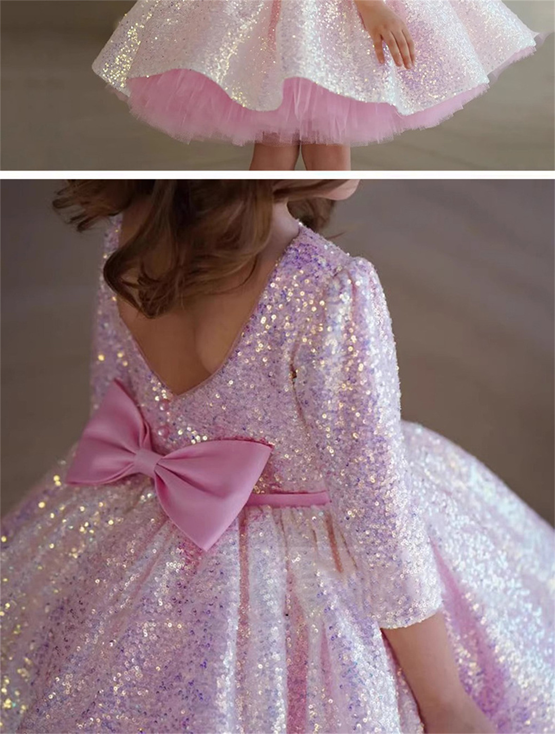Glitter Pink Girl Dress Knee L - Birthday Sash Glitter บทวิจารณ์และราคา