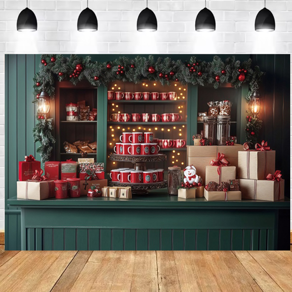 Christmas Photography Backdrop - Dessert Table Backdrop บทวิจารณ์และราคา