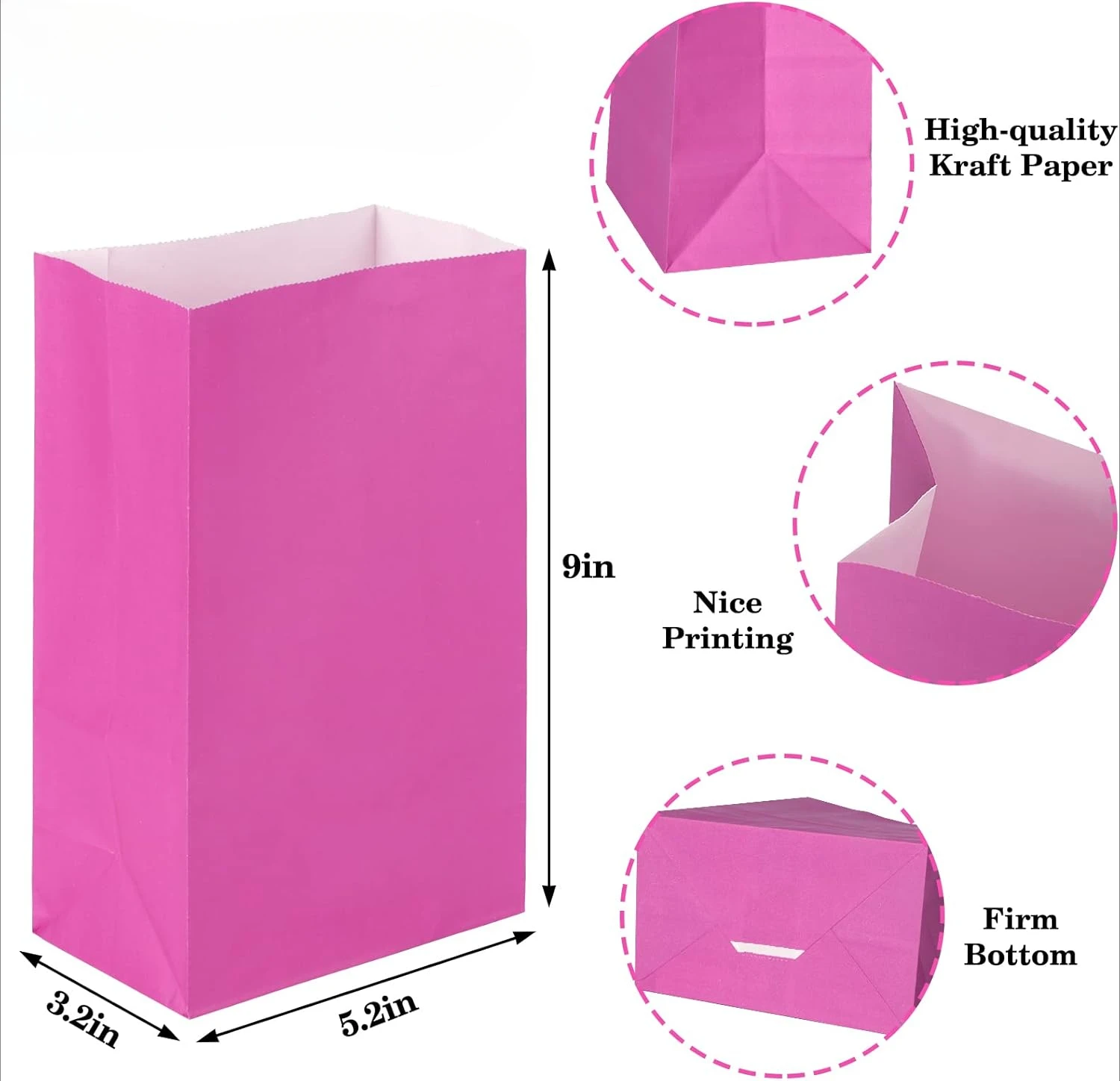 10/20/50pcs colorful Kraft Pap - Event Party Shop บทวิจารณ์และราคา