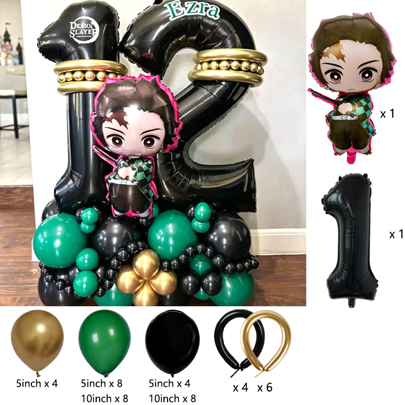Premium Demon Slayer Theme Bal - Balloon Arch Kit บทวิจารณ์และราคา