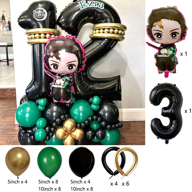 Premium Demon Slayer Theme Bal - Balloon Arch Kit บทวิจารณ์และราคา