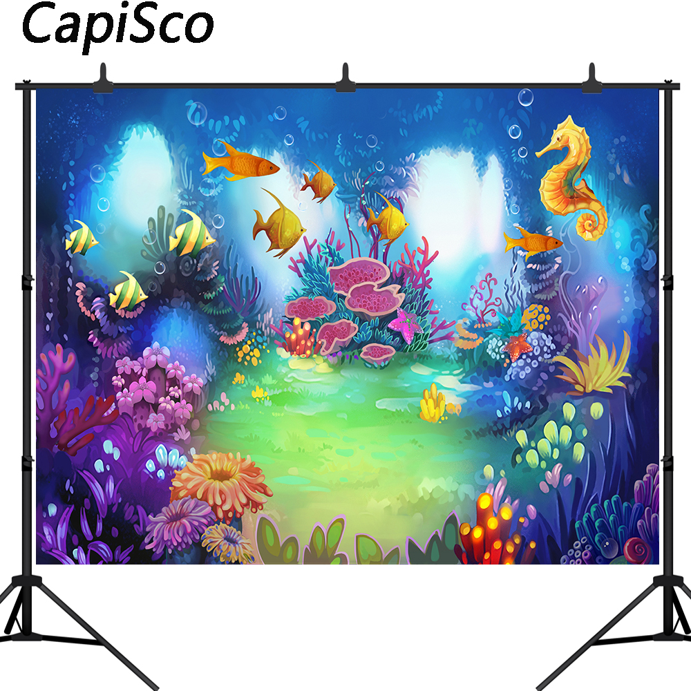 Capisco Under the sea photogra - Dessert Table Backdrop บทวิจารณ์และราคา