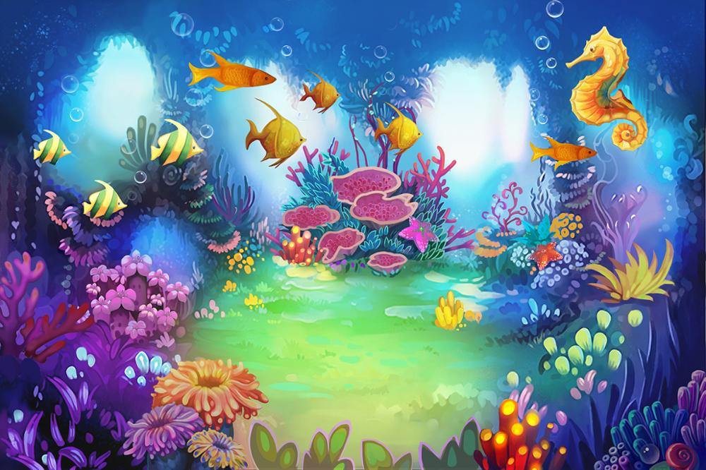 Capisco Under the sea photogra - Dessert Table Backdrop บทวิจารณ์และราคา