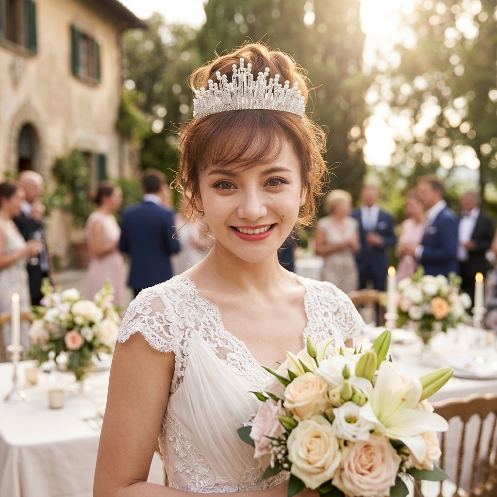 Bridal Pearl Crown Headpiece E - Event & Party Supply บทวิจารณ์และราคา