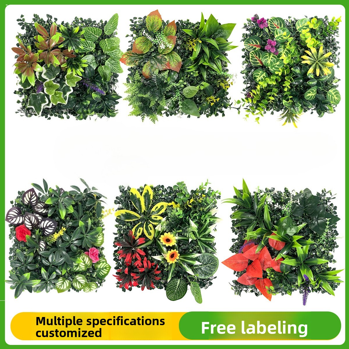 Artificial Plants Grass Wall P - Flower Wall Panel บทวิจารณ์และราคา