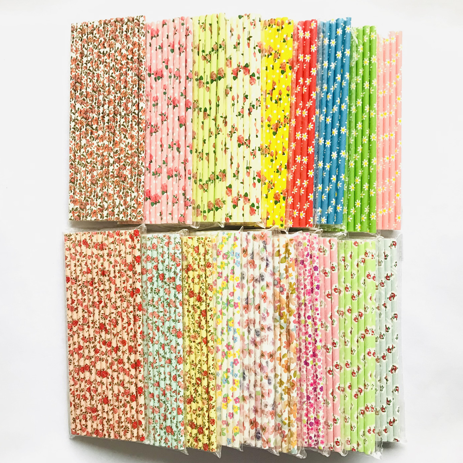 1000 Pcs Pick Your Colors Vint - Paper Straw Color บทวิจารณ์และราคา