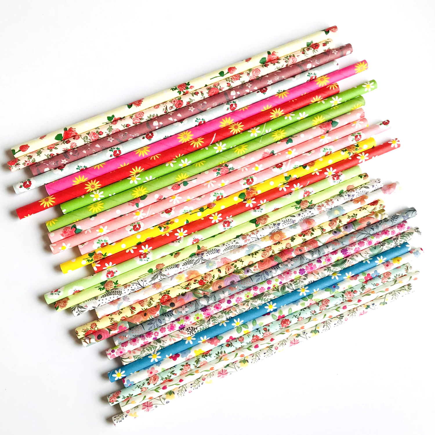 1000 Pcs Pick Your Colors Vint - Paper Straw Color บทวิจารณ์และราคา