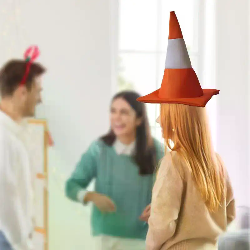 1 PCS Traffic Cone Hat Hallowe - Party Hat Cone บทวิจารณ์และราคา