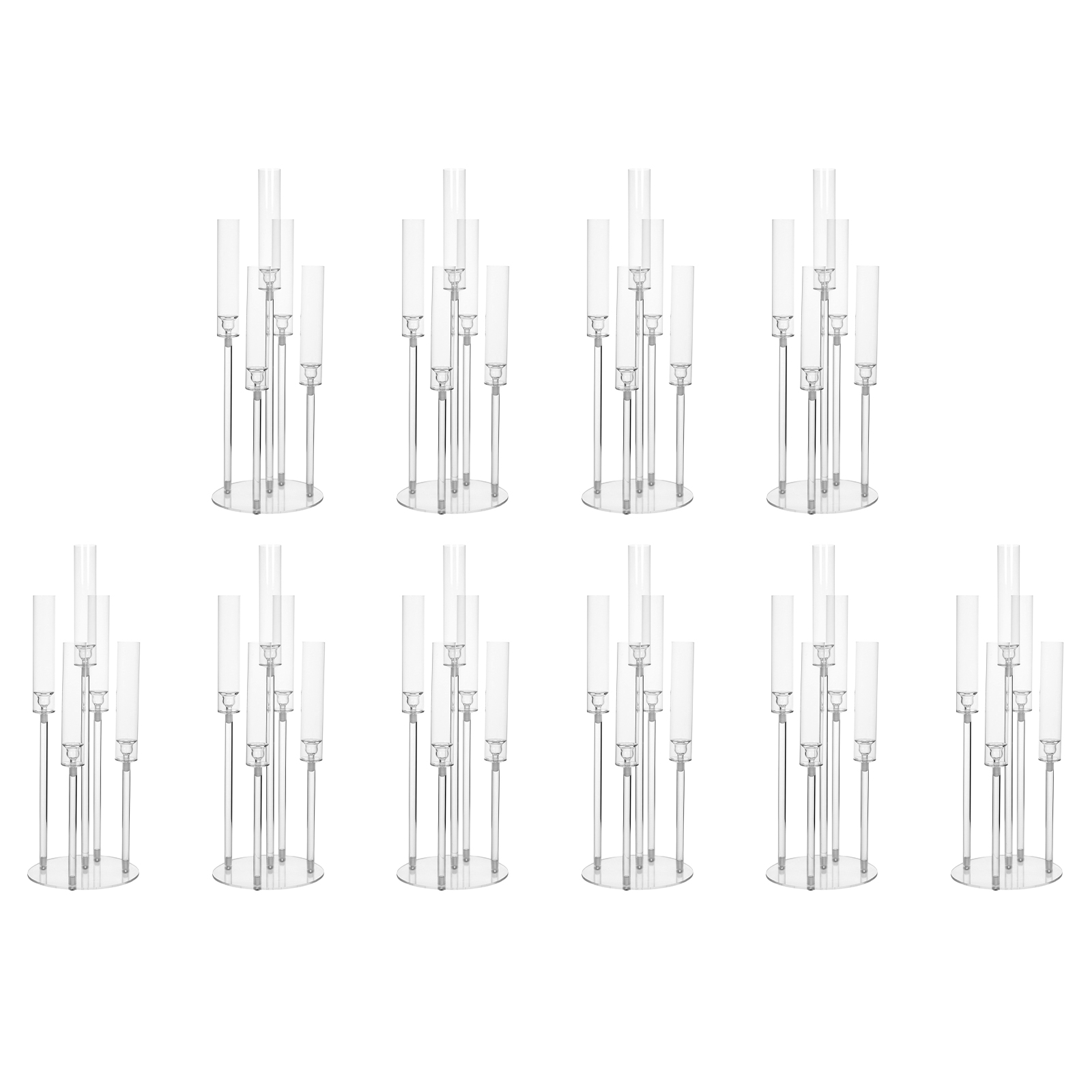 20/10PCS 5 Arm Acrylic Candle  - Centerpiece Stick บทวิจารณ์และราคา