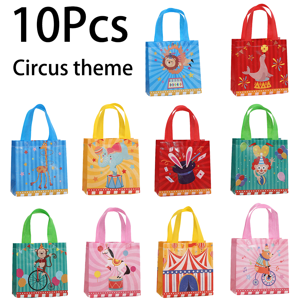 10Pcs Cute Circus Theme Non-wo - Event Party Shop บทวิจารณ์และราคา
