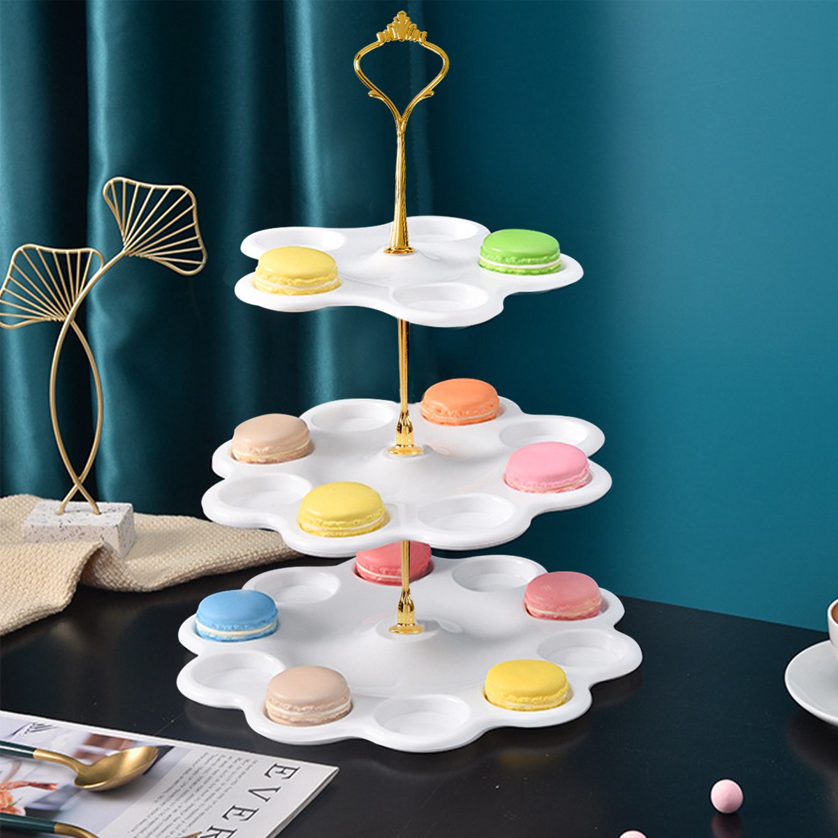 Detachable Cake Stand European - Cupcake Stand Tier บทวิจารณ์และราคา