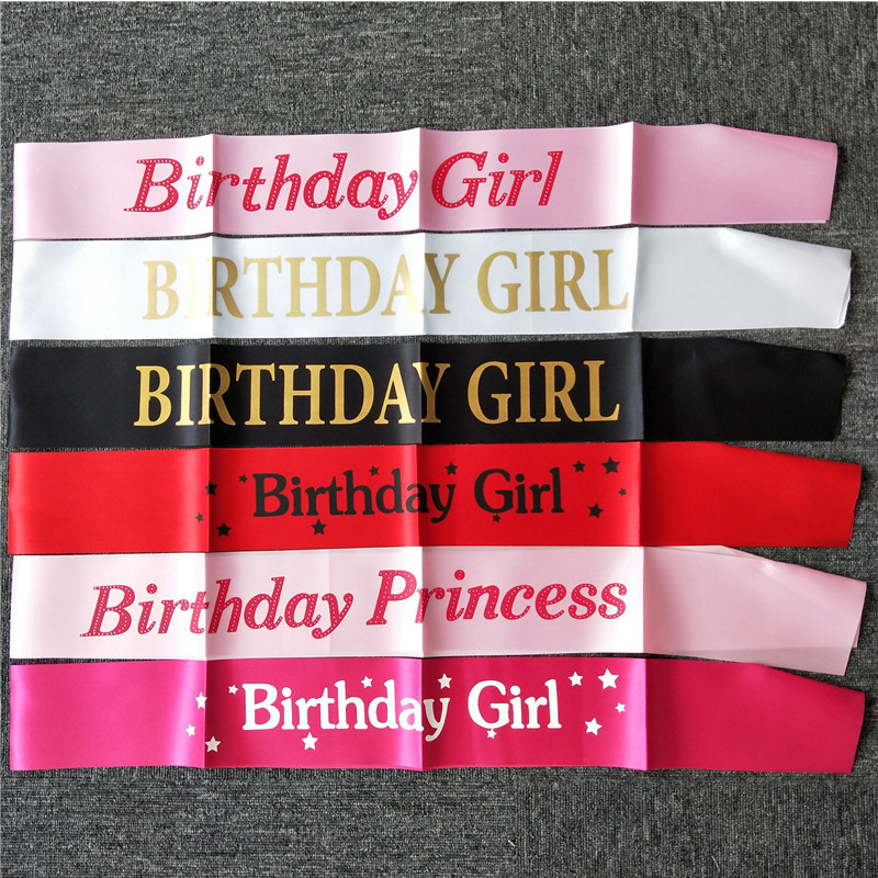 Birthday Girl Ribbons Shoulder - Birthday Sash Glitter บทวิจารณ์และราคา