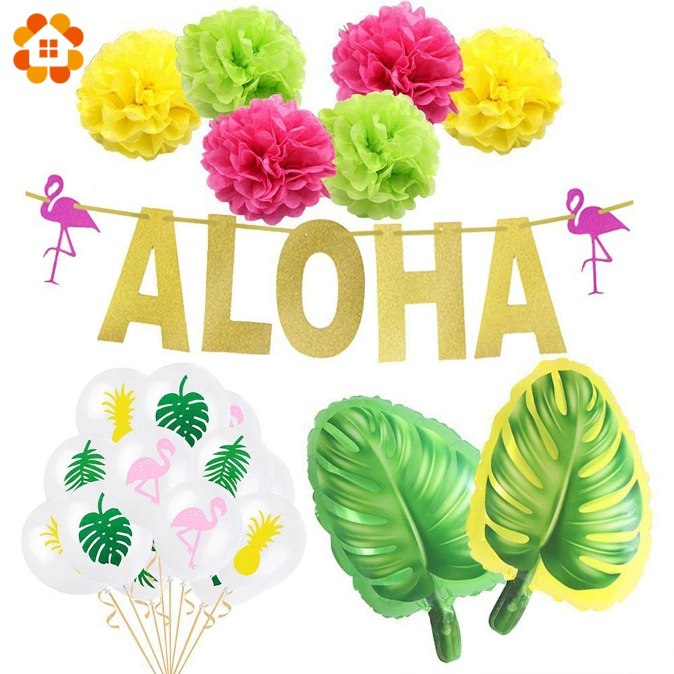 1set Hawaiian Party Decoration - Balloon Arch Kit บทวิจารณ์และราคา