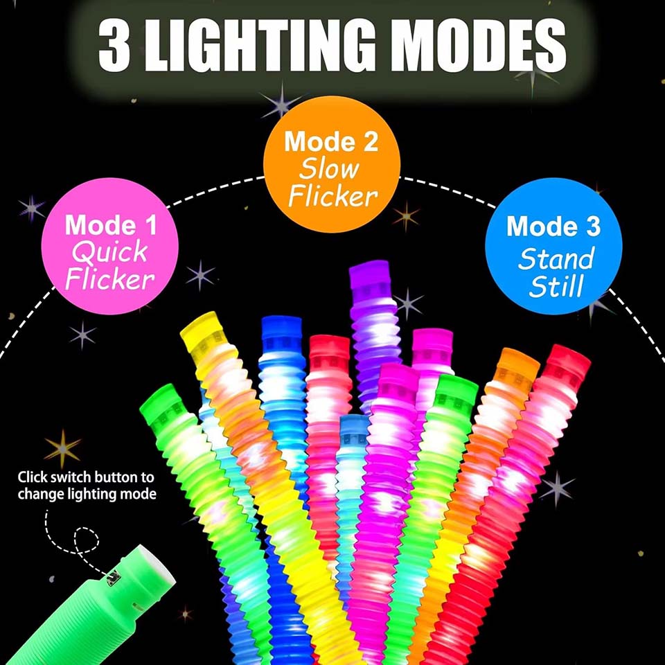 6/12/24pcs LED Flash Pop Tubes - Cotton Candy Cone บทวิจารณ์และราคา