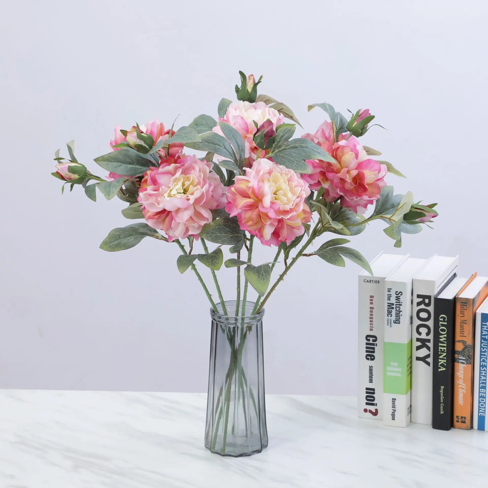 Artificial Peony Flower Single - Flower Wall Panel บทวิจารณ์และราคา