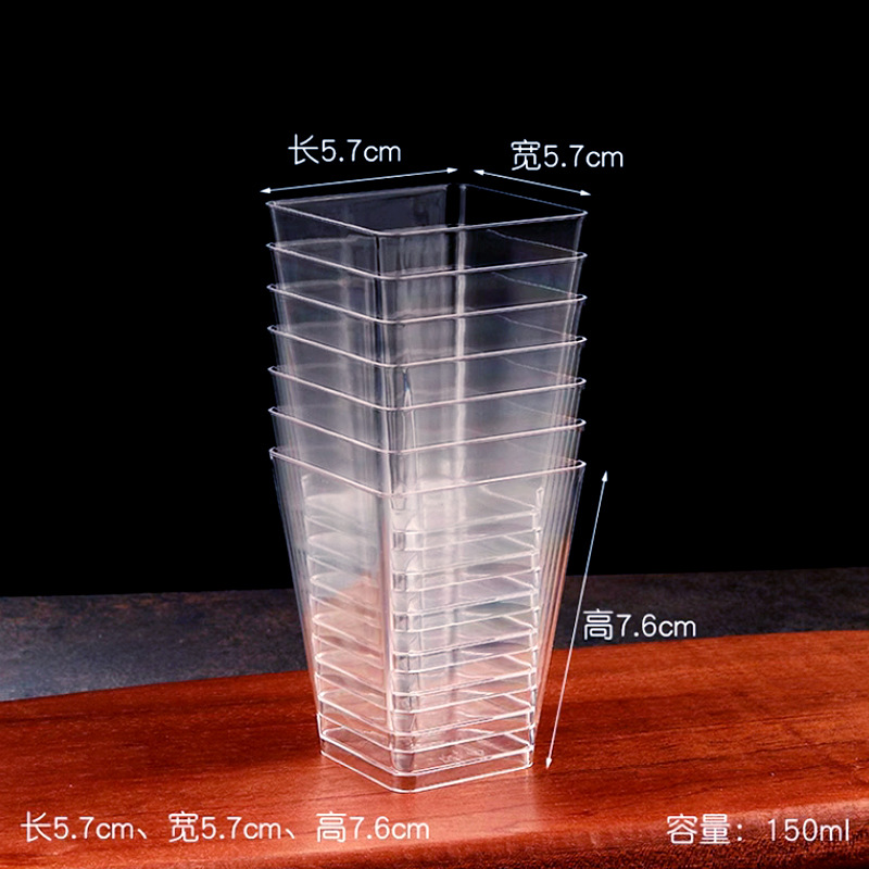 25/50/100 Pack 5oz Mini Desser - Plastic Cup 50Pcs บทวิจารณ์และราคา
