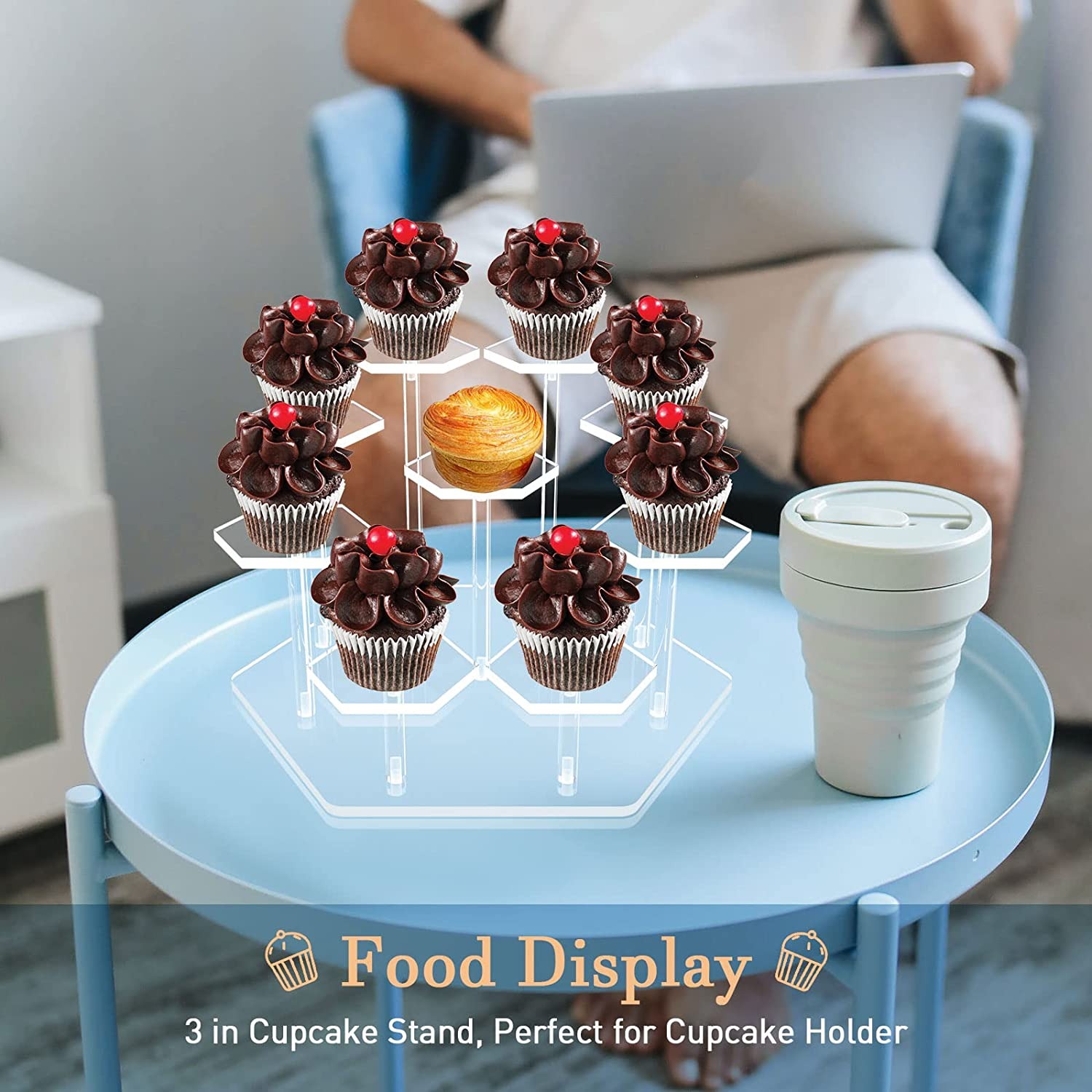 8/9 Tier Acrylic Display Stand - Cupcake Stand Tier บทวิจารณ์และราคา