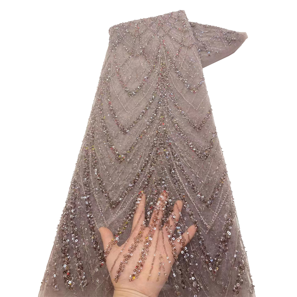 Luxury African Sequins Beaded  - Glitter Tablecloth บทวิจารณ์และราคา