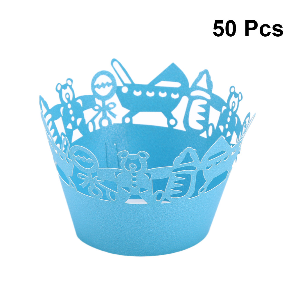 50pcs Carriage Cut Cupcake Wra - Plastic Cup 50Pcs บทวิจารณ์และราคา
