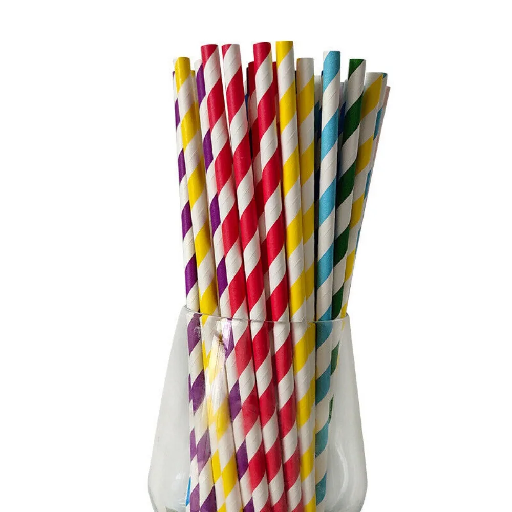100 Bulk Packed Paper Straws P - Paper Straw Color บทวิจารณ์และราคา