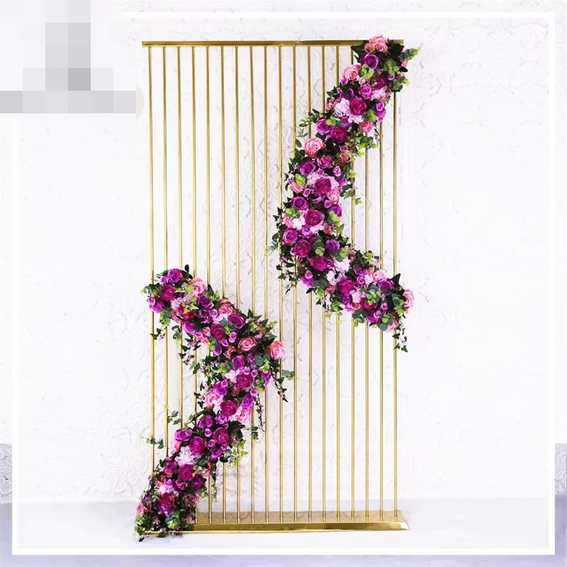 Shiny Gold Metal Frame Flower  - Dessert Table Backdrop บทวิจารณ์และราคา