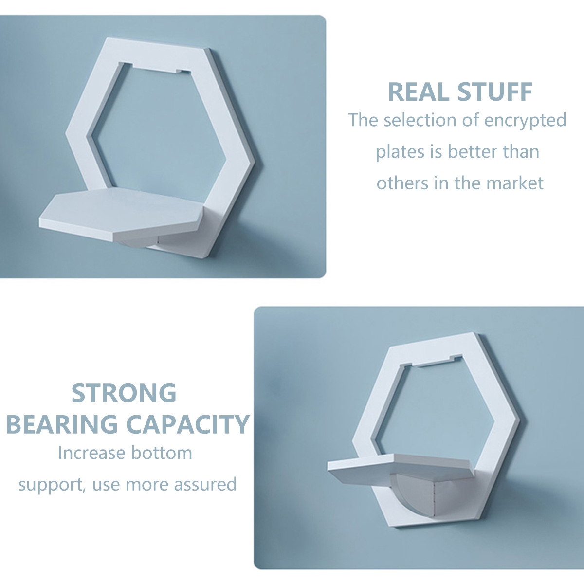 3Pcs Wall Organizer Wall Shelf - Flower Wall Panel บทวิจารณ์และราคา