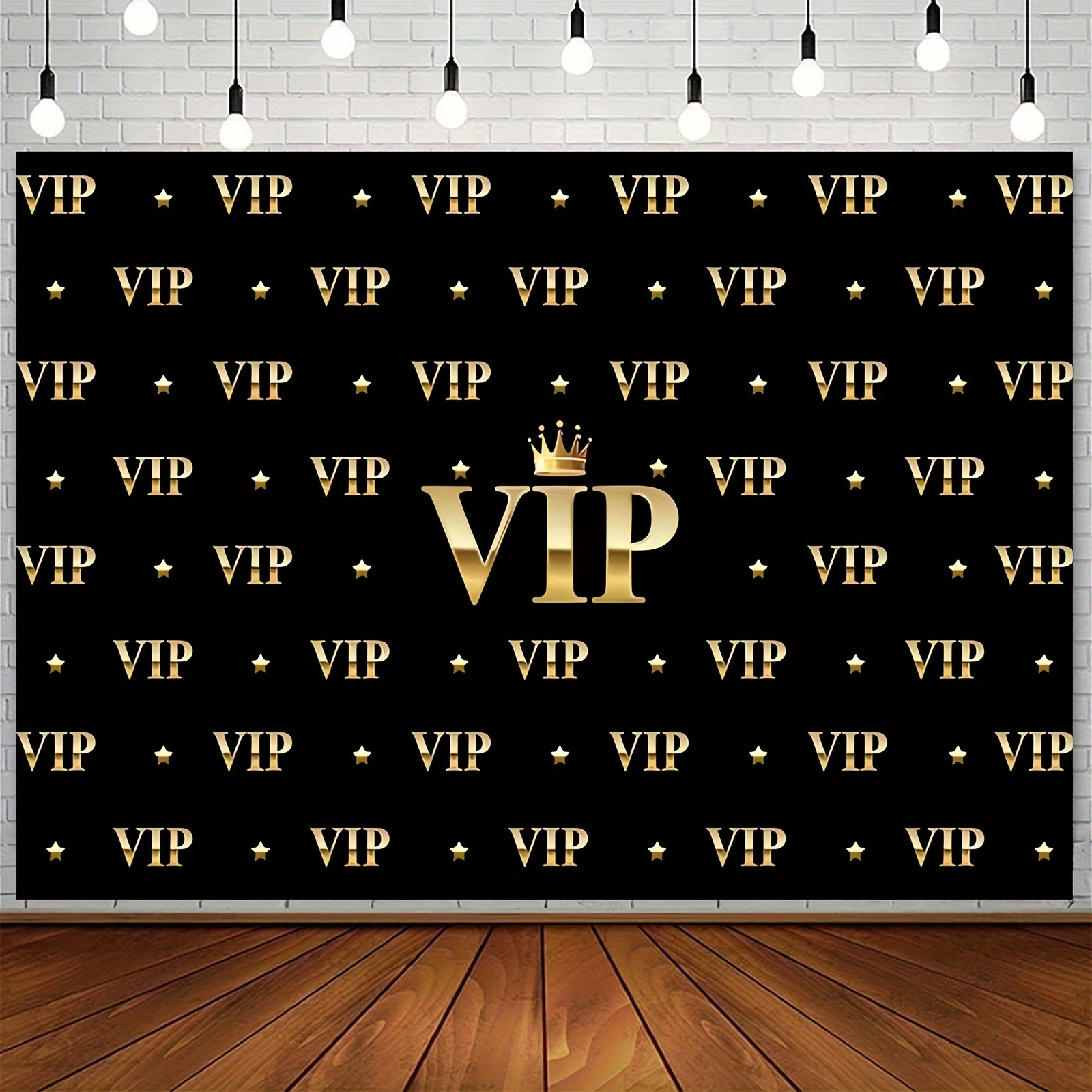 VIP Royal Crown Black Gold Tap - Party Banner Gold บทวิจารณ์และราคา
