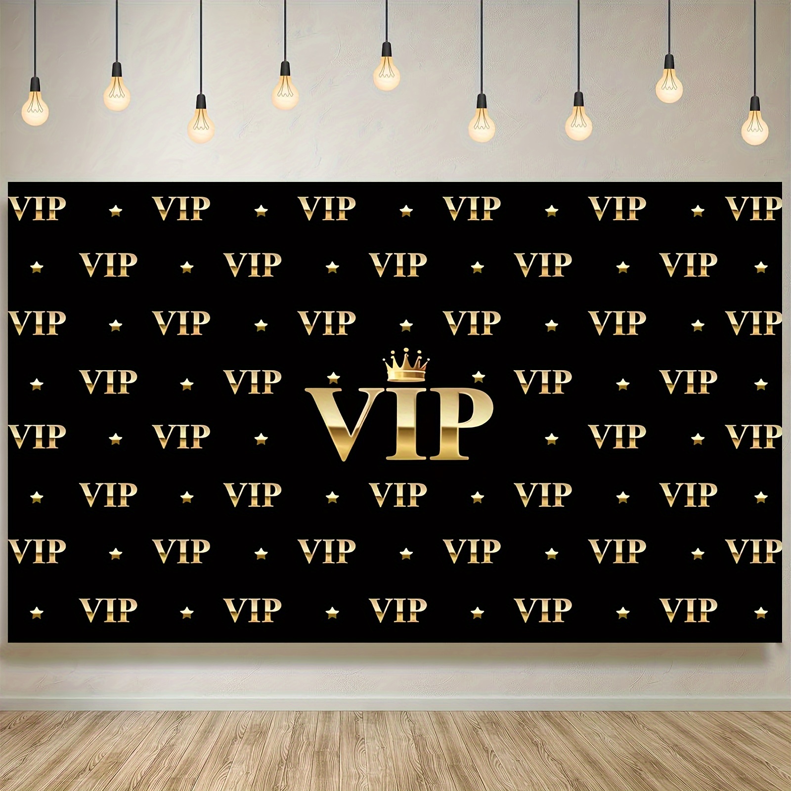 VIP Royal Crown Black Gold Tap - Party Banner Gold บทวิจารณ์และราคา