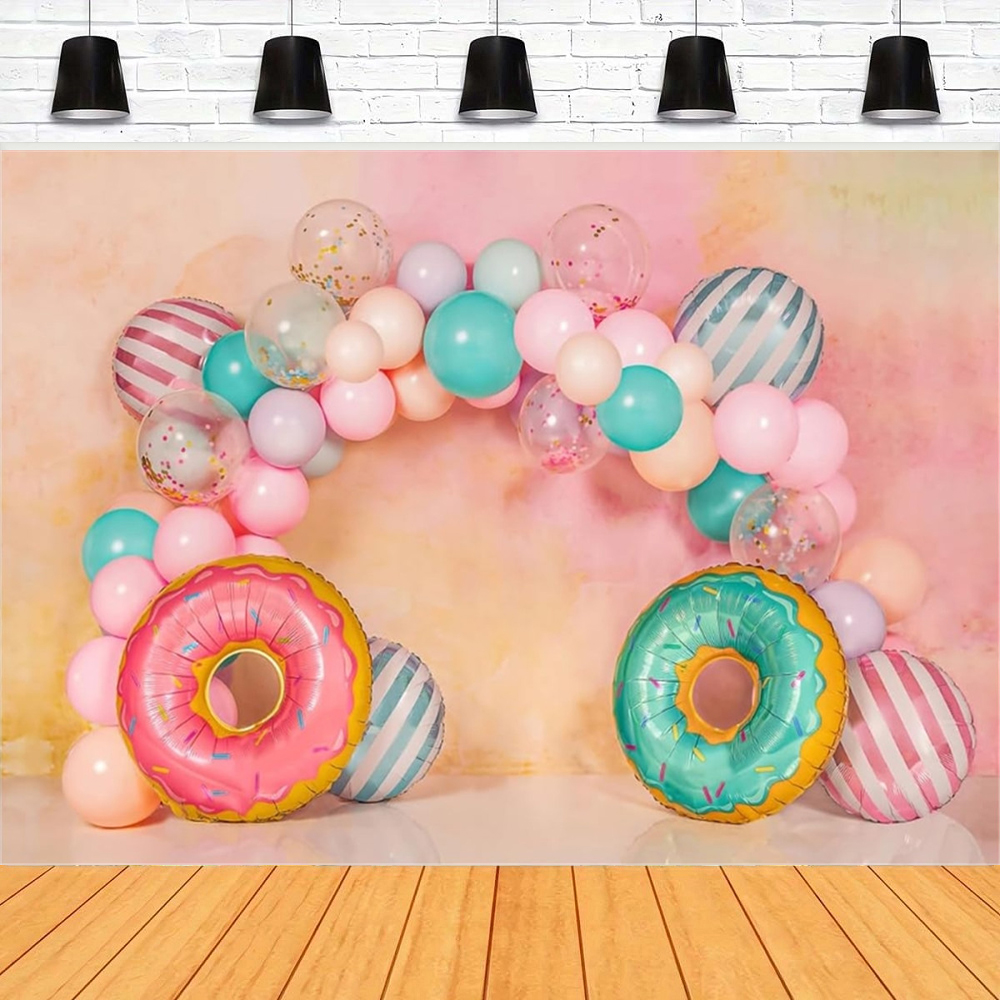 Donut Photography Backdrop Pin - Dessert Table Backdrop บทวิจารณ์และราคา